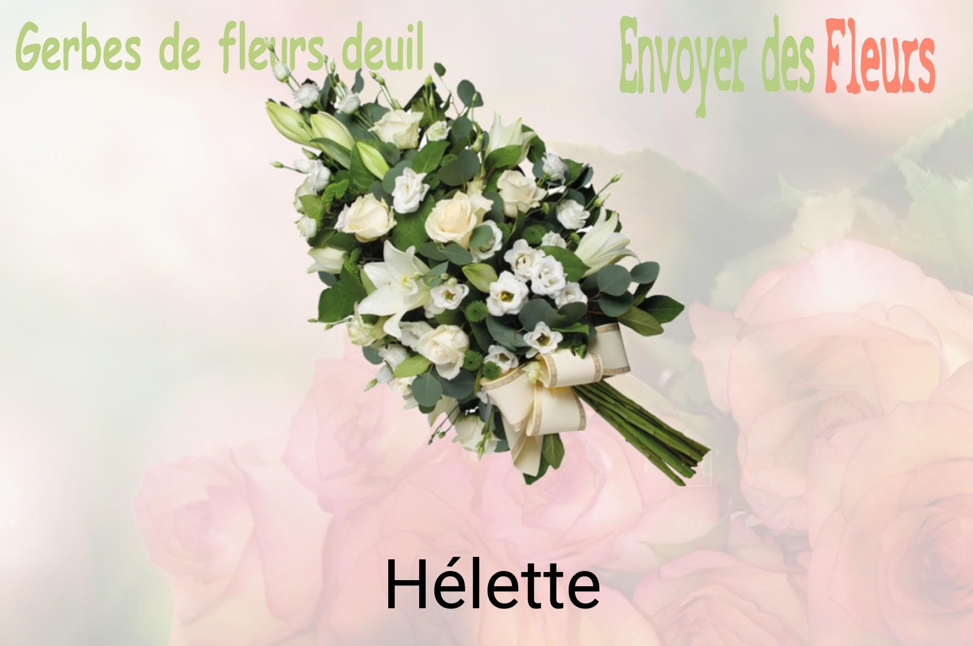 Gerbe de fleurs de deuil livrée à Hélette